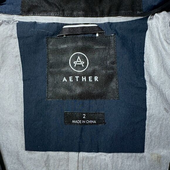 Aether Access Shell Jacket Men's M Navy RECCO Hardshell Ski Coat - Picture 2 of 14